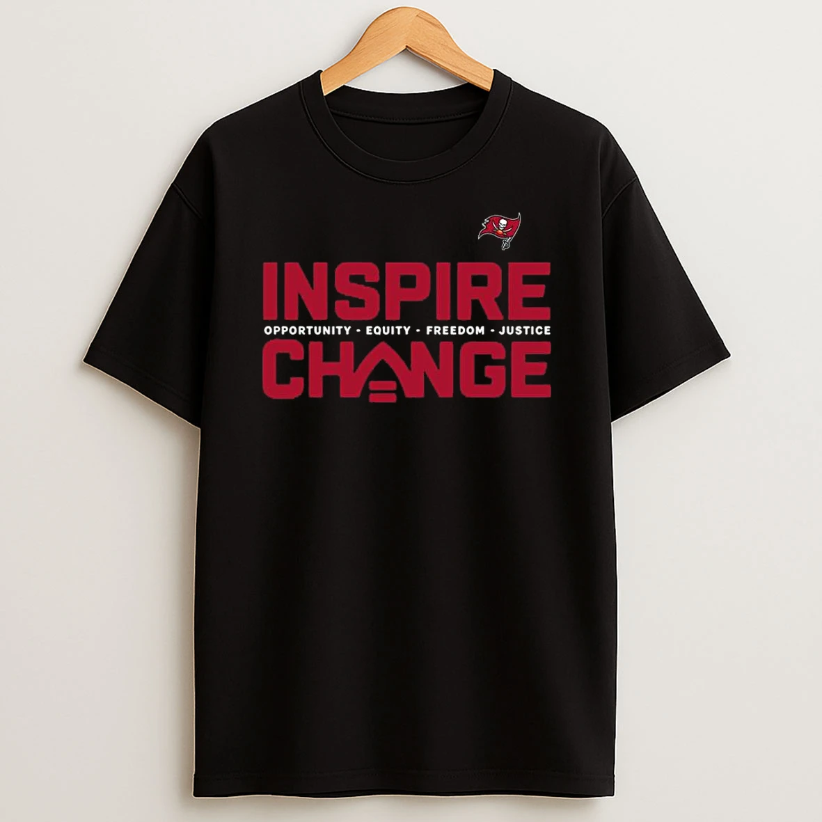Tampa Bay Buccaneers X Nfl Inspire Change Opportunity Equity Freedom Justice Shirts