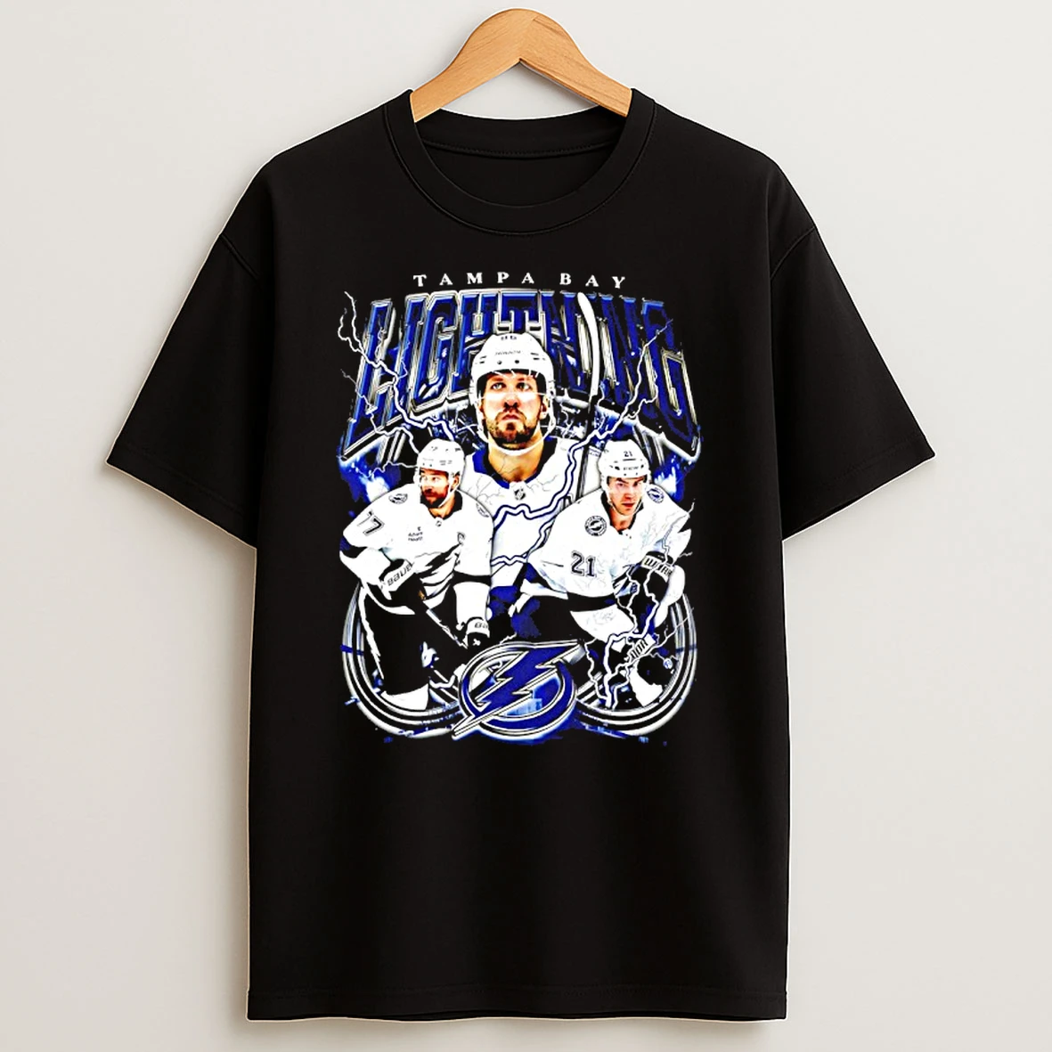 Tampa Bay Lightning Big 3 Brayden Point Alex Killorn And Nikita Kucherov 90s Bootleg Shirts