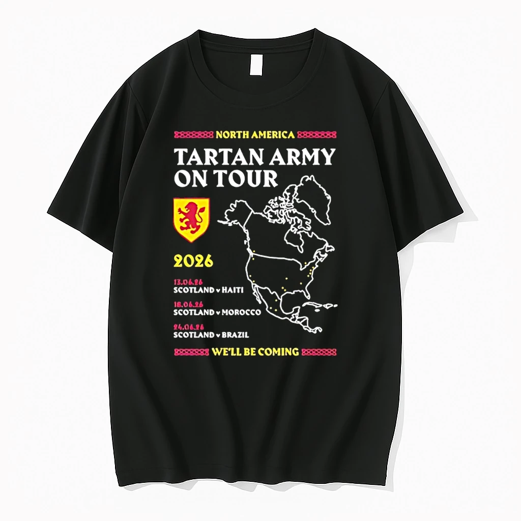 Tartan Army On Tour 2026 Well Be Coming Shirts