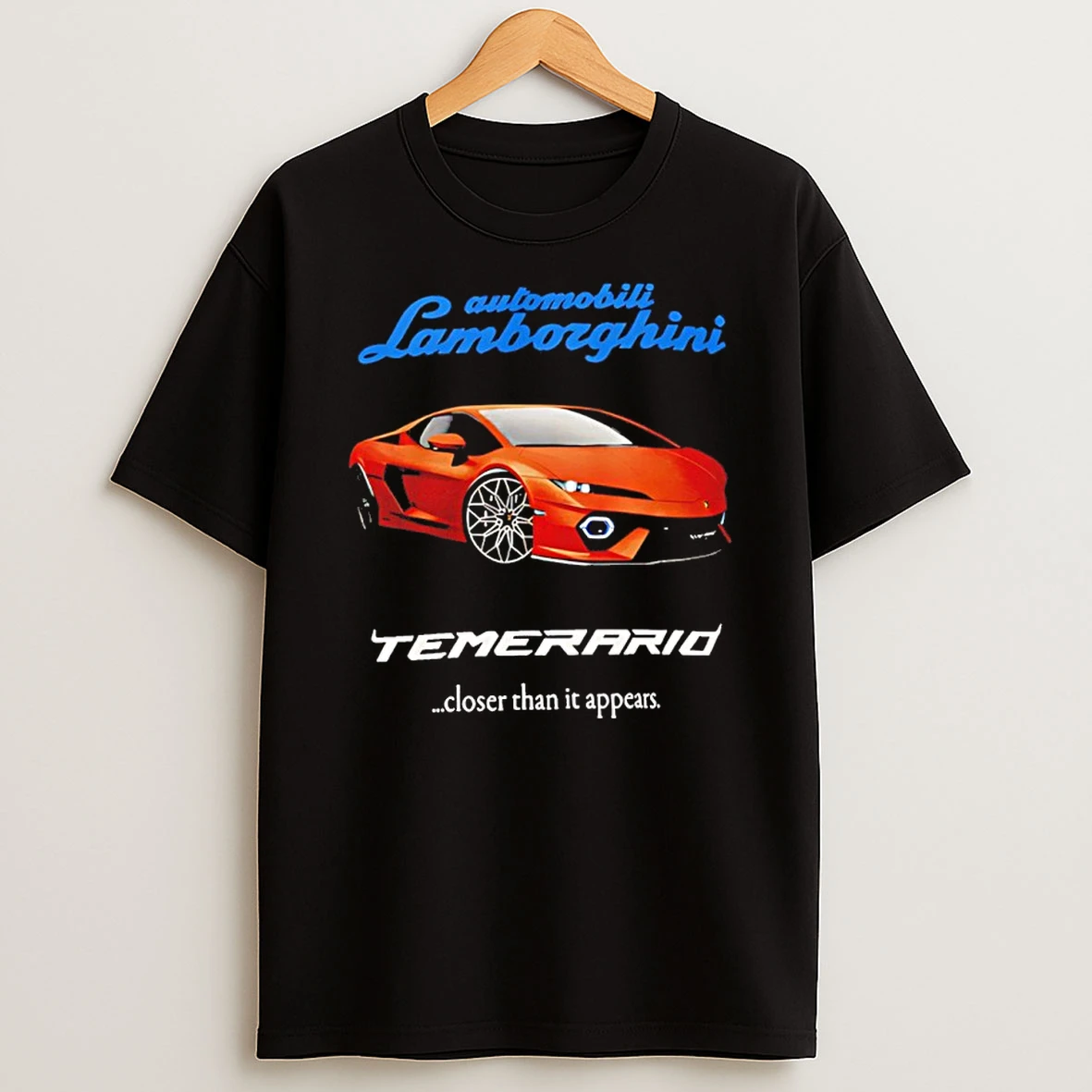 Tate Mcrae Wearing Automobili Lamborghini Temerario Closer Than It Appears Shirts