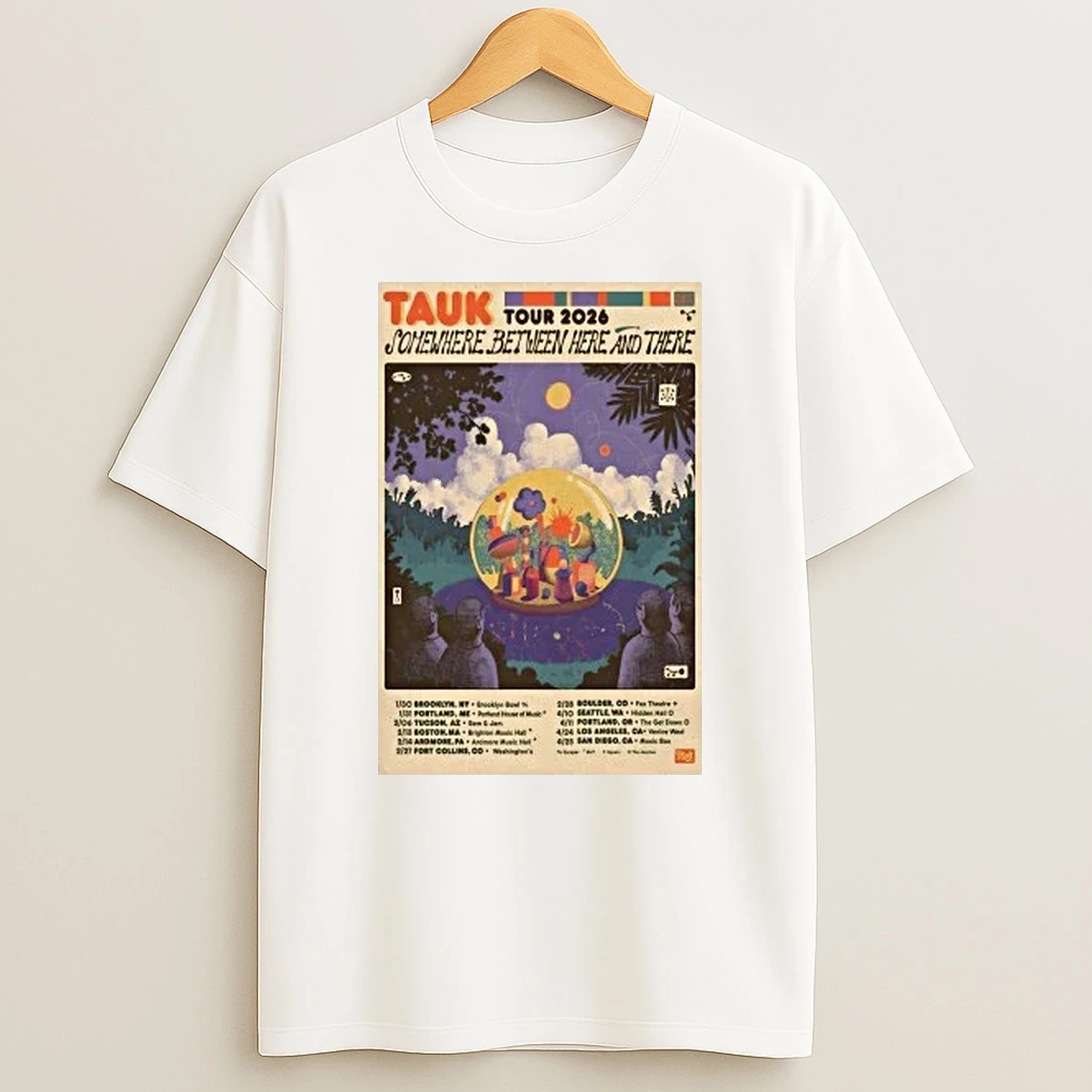 Tauk Somewhere Between Here And There Tour 26 Shirts