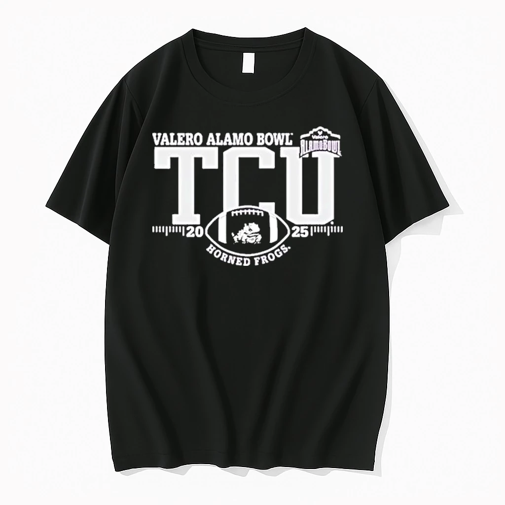 Tcu Horned Frogs 2025 Valero Alamo Bowl Logo Shirts