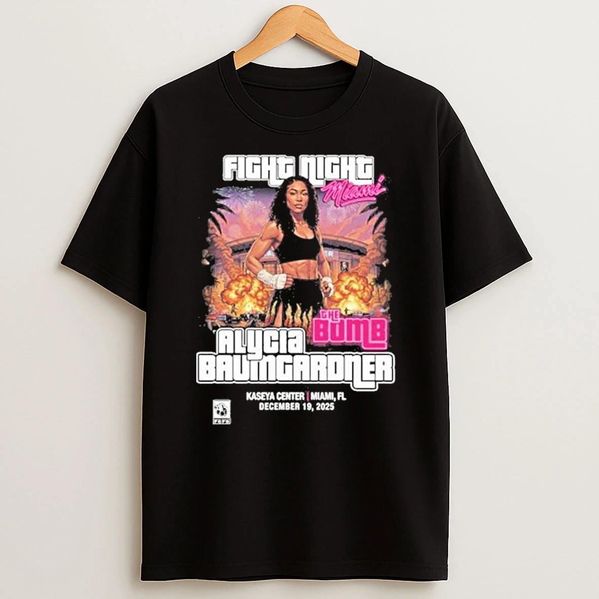 Team Alycia Baumgardner Fight Night Shirts