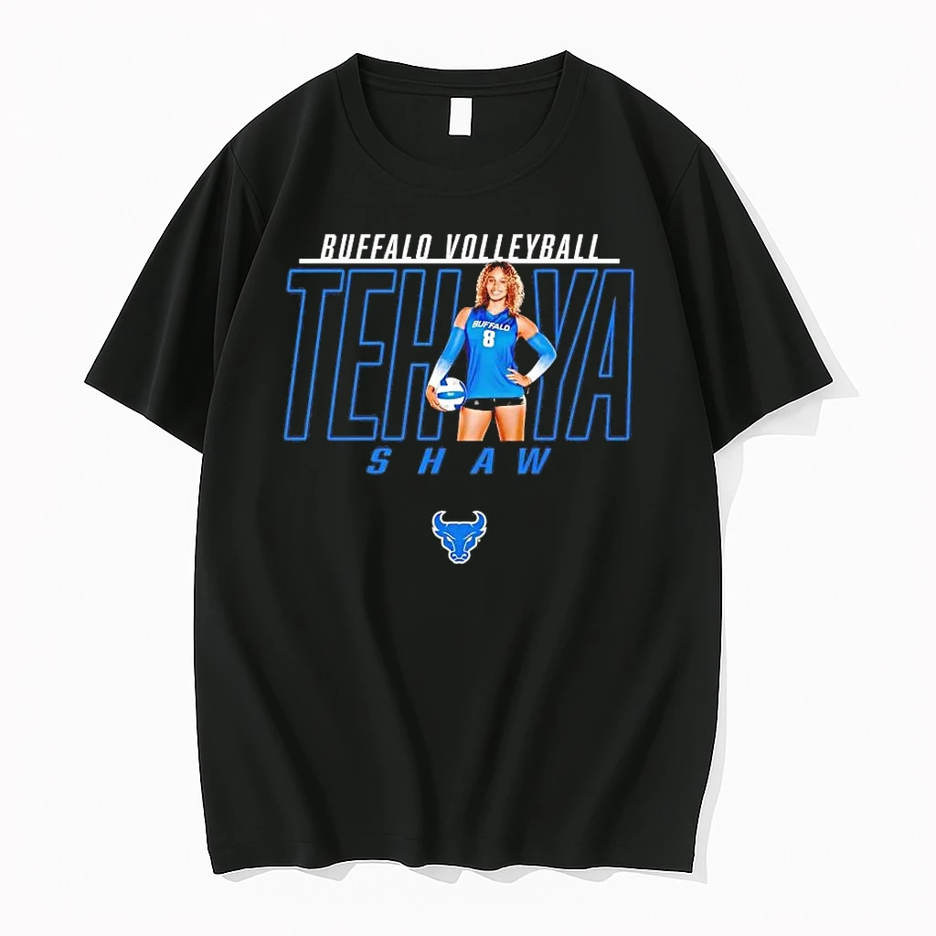 Tehya Shaw Illustrated Buffalo Volleyball Shirts