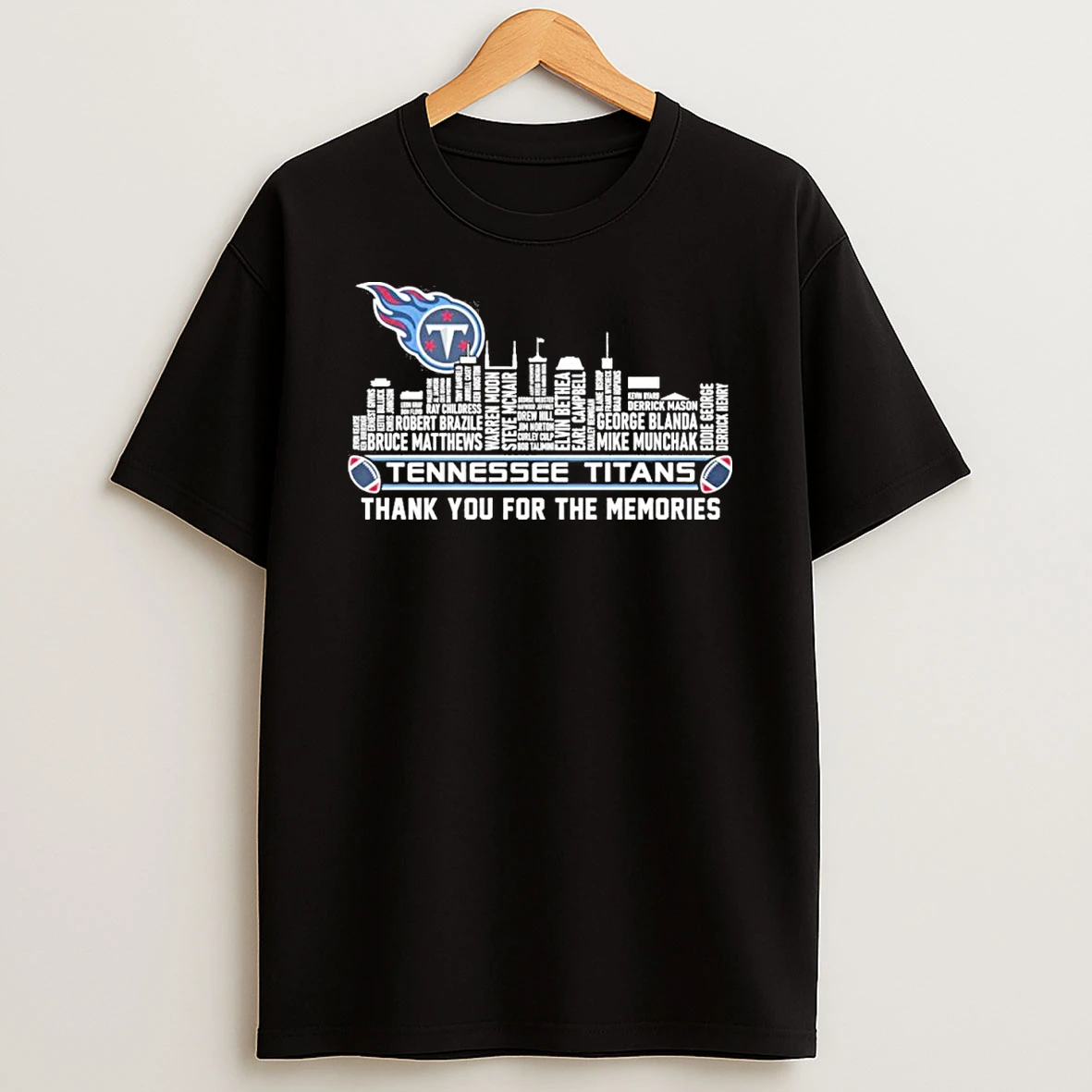 Tennessee Skyline X Tennessee Titans Typo Team Name Shirts