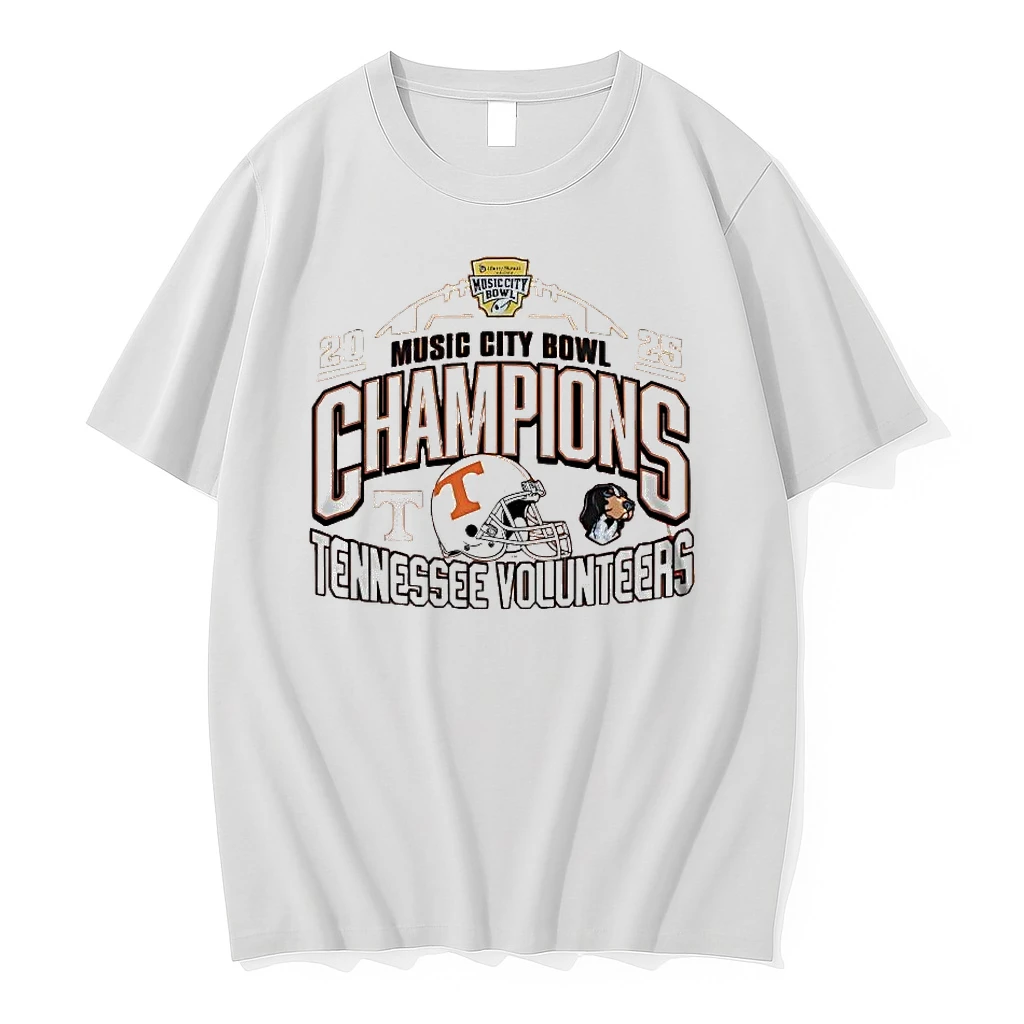 Tennessee Volunteers 2025 Music City Bowl Champions Helmet Shirts