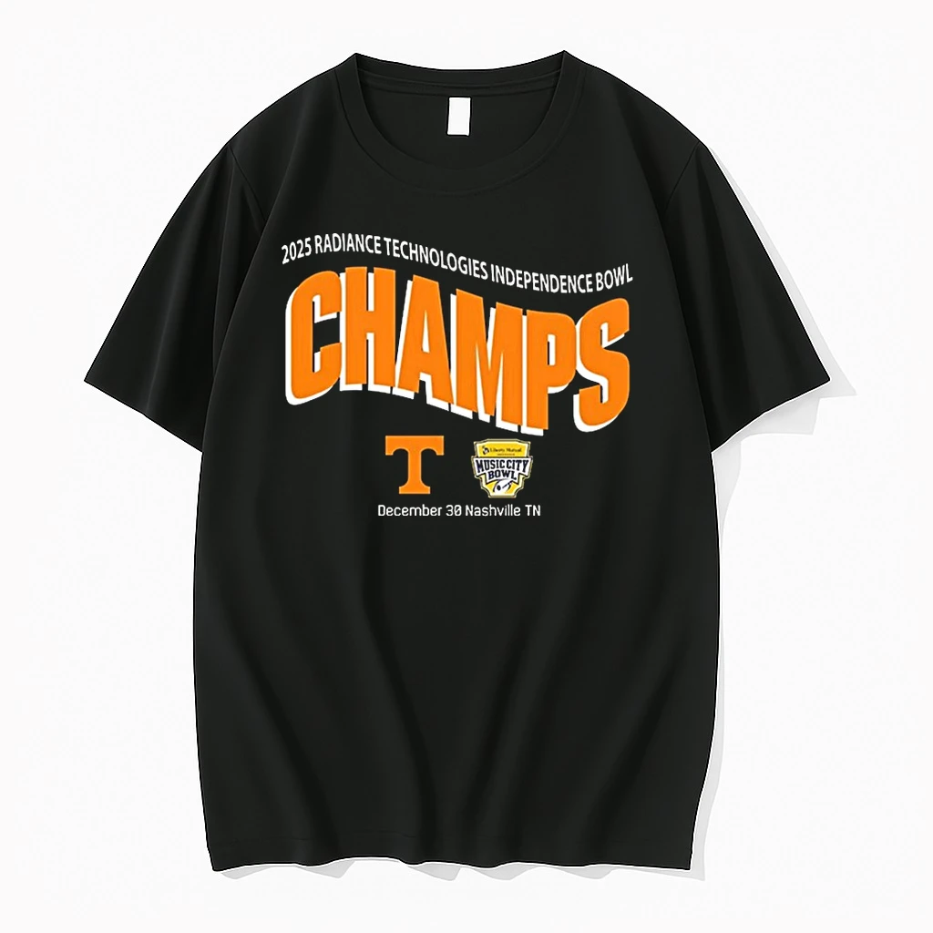 Tennessee Volunteers Football 2025 Liberty Mutual Music City Bowl Champions On December 30 2025 Nashville Tn Shirts