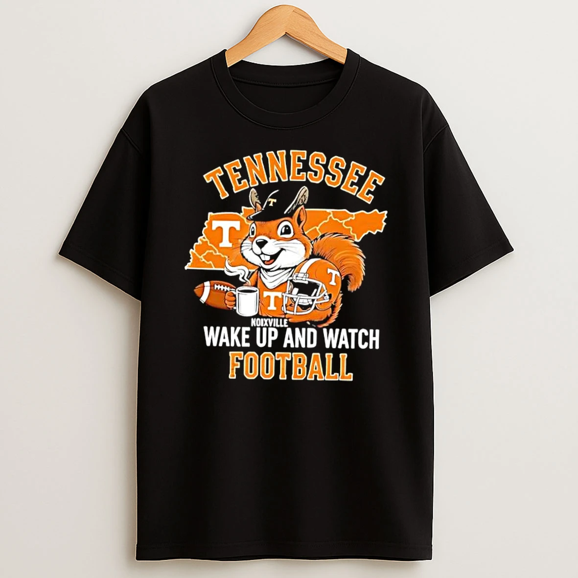 Tennessee Volunteers Football Squirrel Wake Up And Watch Shirts