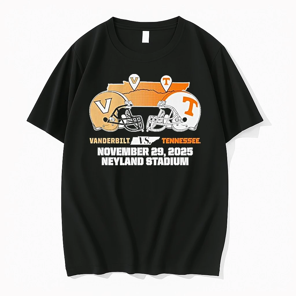 Tennessee Volunteers Vs Vanderbilt Commodores 2025 Gameday Matchup Helmet Shirts