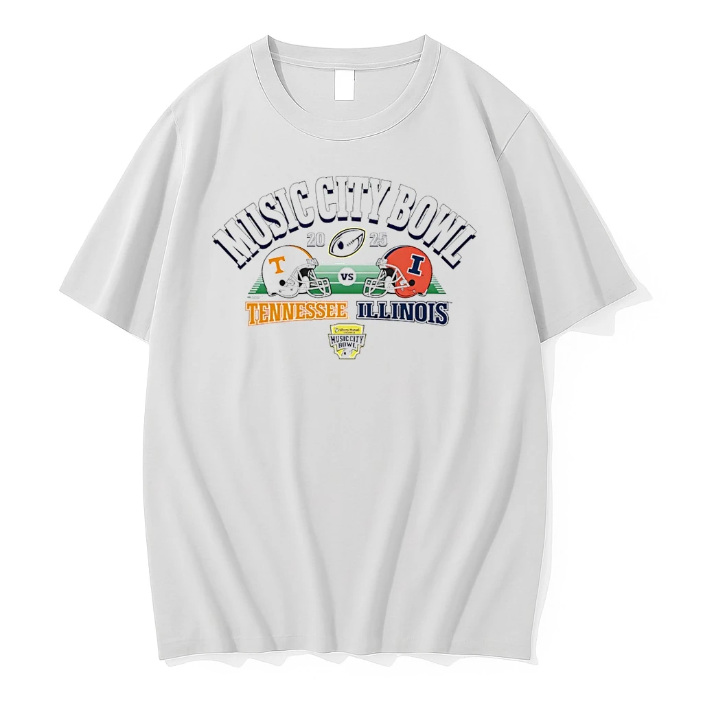 Tennessee Volunteers Vs Illinois Fighting Illini 2025 Liberty Mutual Music City Bowl Shirts