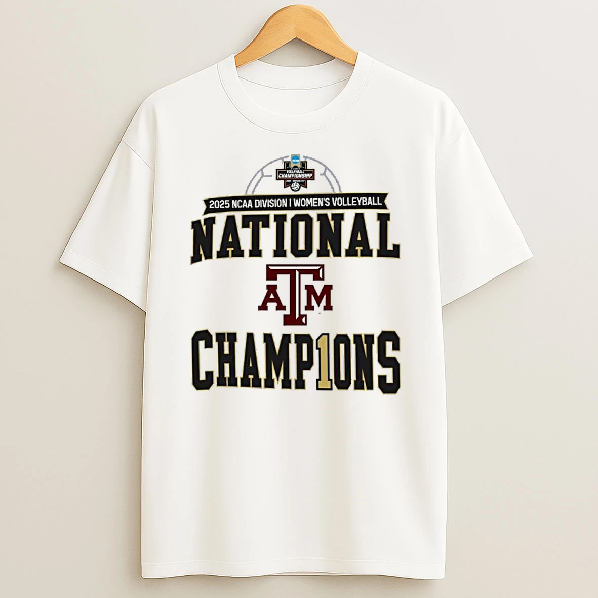 Texas Am Aggies 2025 Ncaa Di Volleyball National Champions Locker Room Shirts