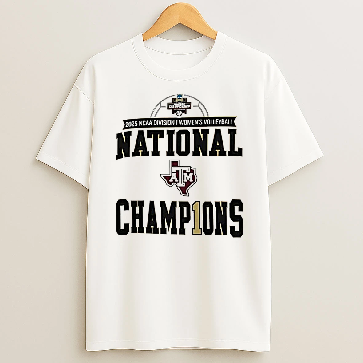 Texas Am Aggies 2025 Ncaa Volleyball National Champions Locker Room Shirts