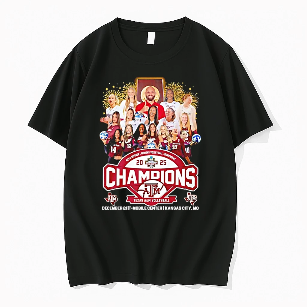 Texas Am Aggies 2025 Ncaa Womens Volleyball National Champions All Team Shirts