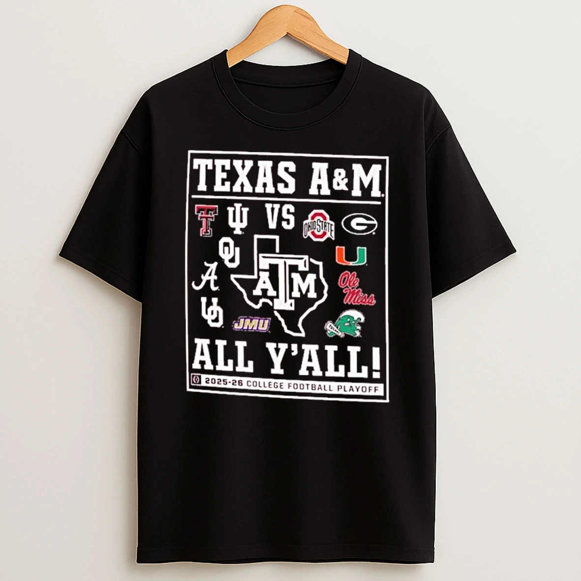 Texas Am Aggies Cfp Tamu Vs All Yall Shirts