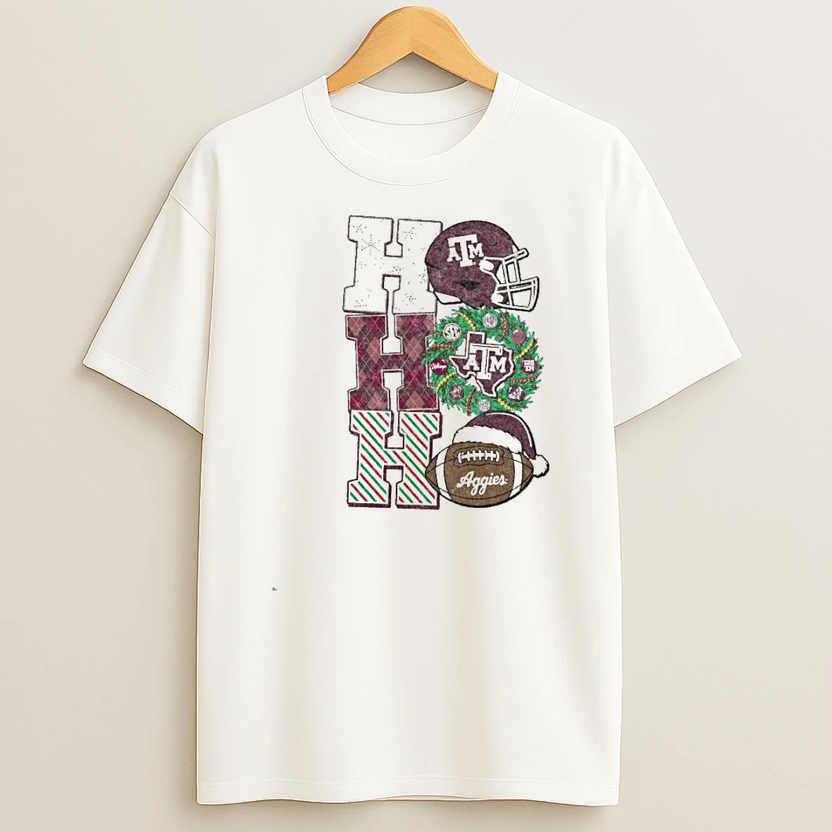 Texas Am Aggies Football Christmas Ho Ho Ho Shirts