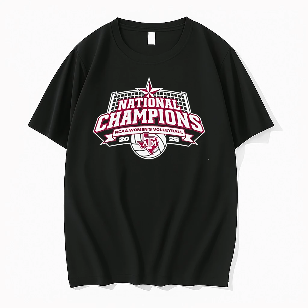Texas Am Aggies Ncaa Womens Volleyball 2025 National Champions Logo Shirts