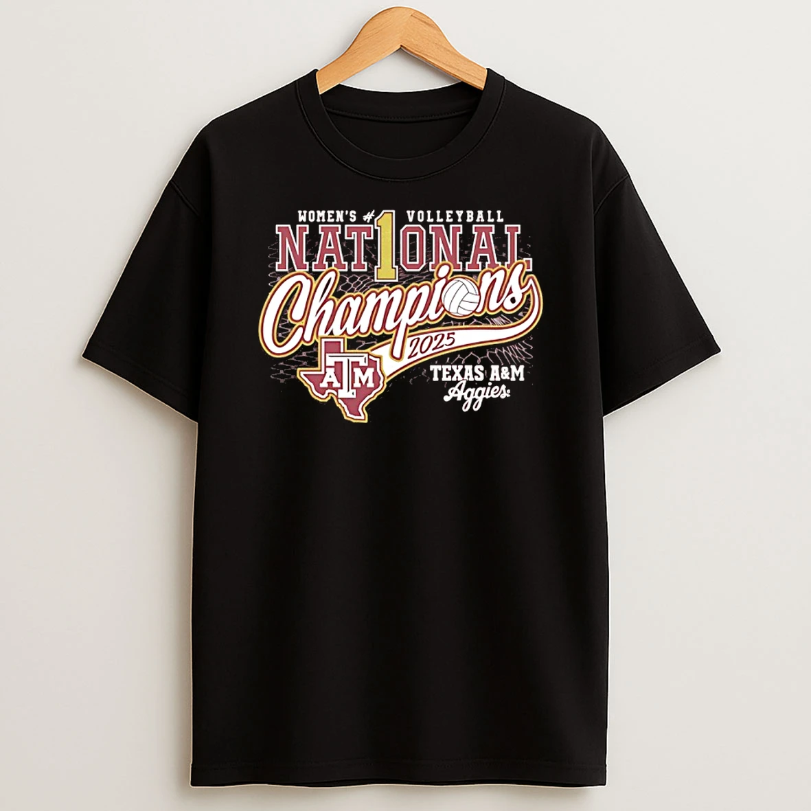 Texas Am Aggies No 1 2025 Womens Volleyball National Champions Shirts