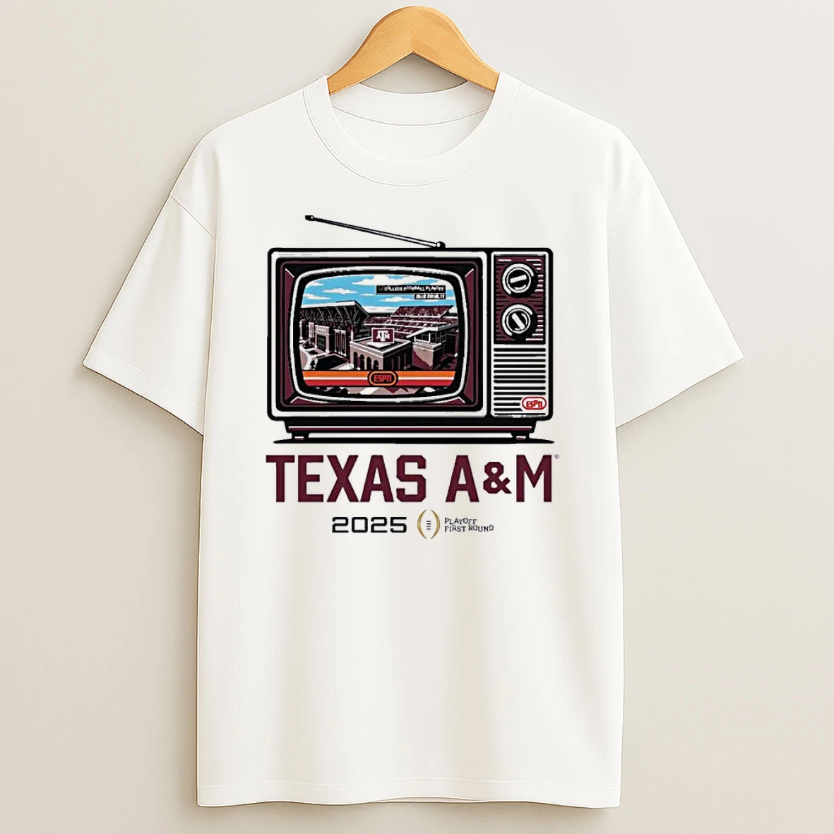 Texas Am Aggies Tv Stadium Cfp 1st Round Shirts