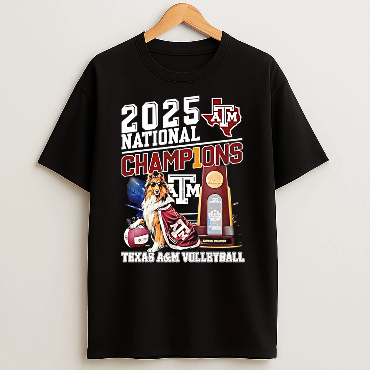Texas Am Aggies Volleyball National Champions 2025 Mascot Shirts
