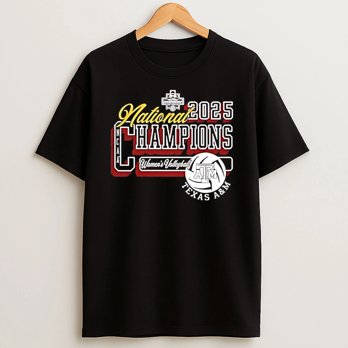 Texas Am Aggies Womens Volleyball 2025 National Champions Logo Shirts