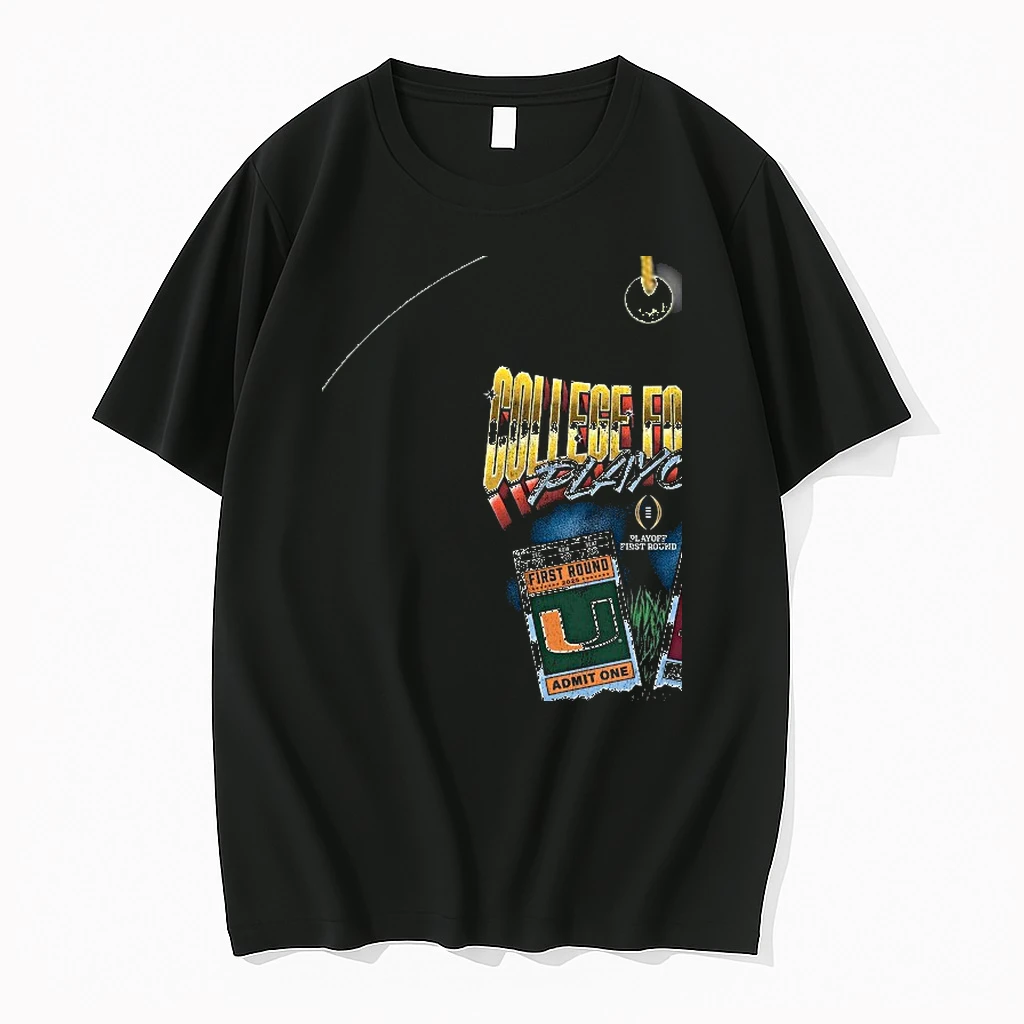 Texas Am Aggies Vs Miami Hurricanes College Football Playoff 2025 First Round Matchup Ticket Shirts