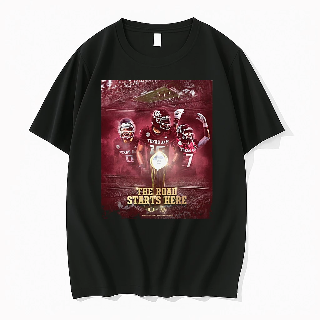 Texas Am Aggies Vs Miami Hurricanes The Road Starts Here December 20 2025 Shirts