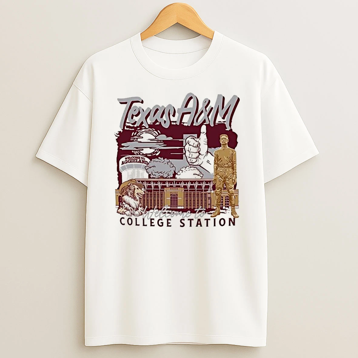 Texas Am Aggies Welcome To Aggieland College Station Shirts