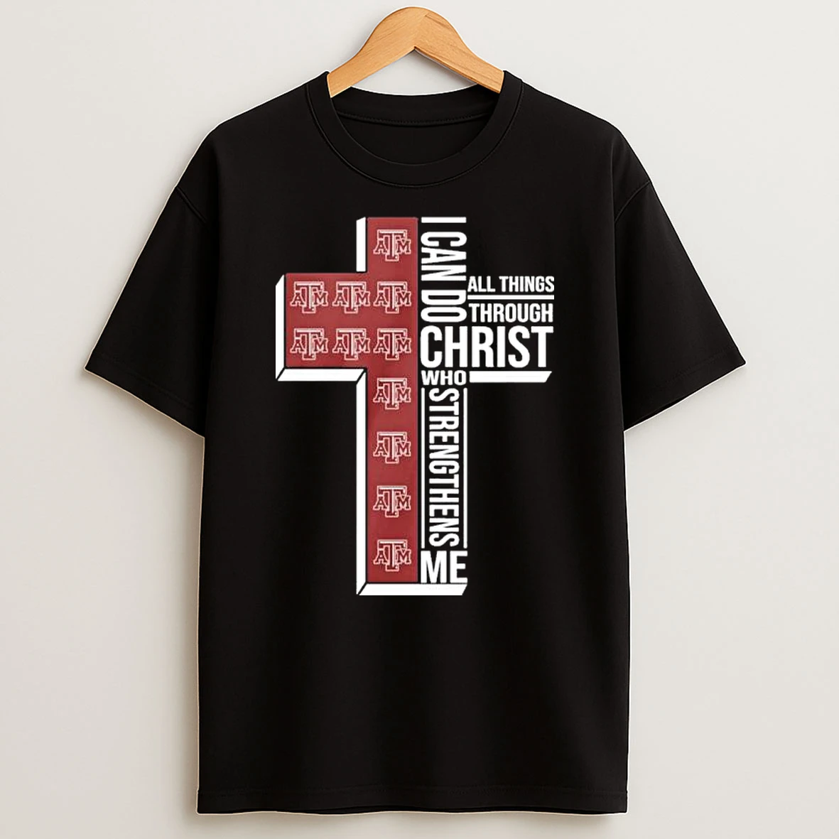 Texas Am Basketball Logo I Can Do All Things Through Christ Who Strengthens Me Shirts