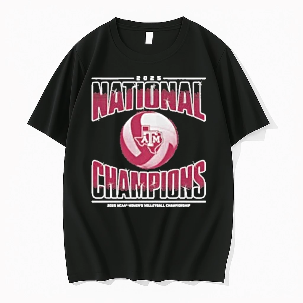 Texas Am Aggies Volleyball 2025 Ncaa Champions Womens Logo Shirts