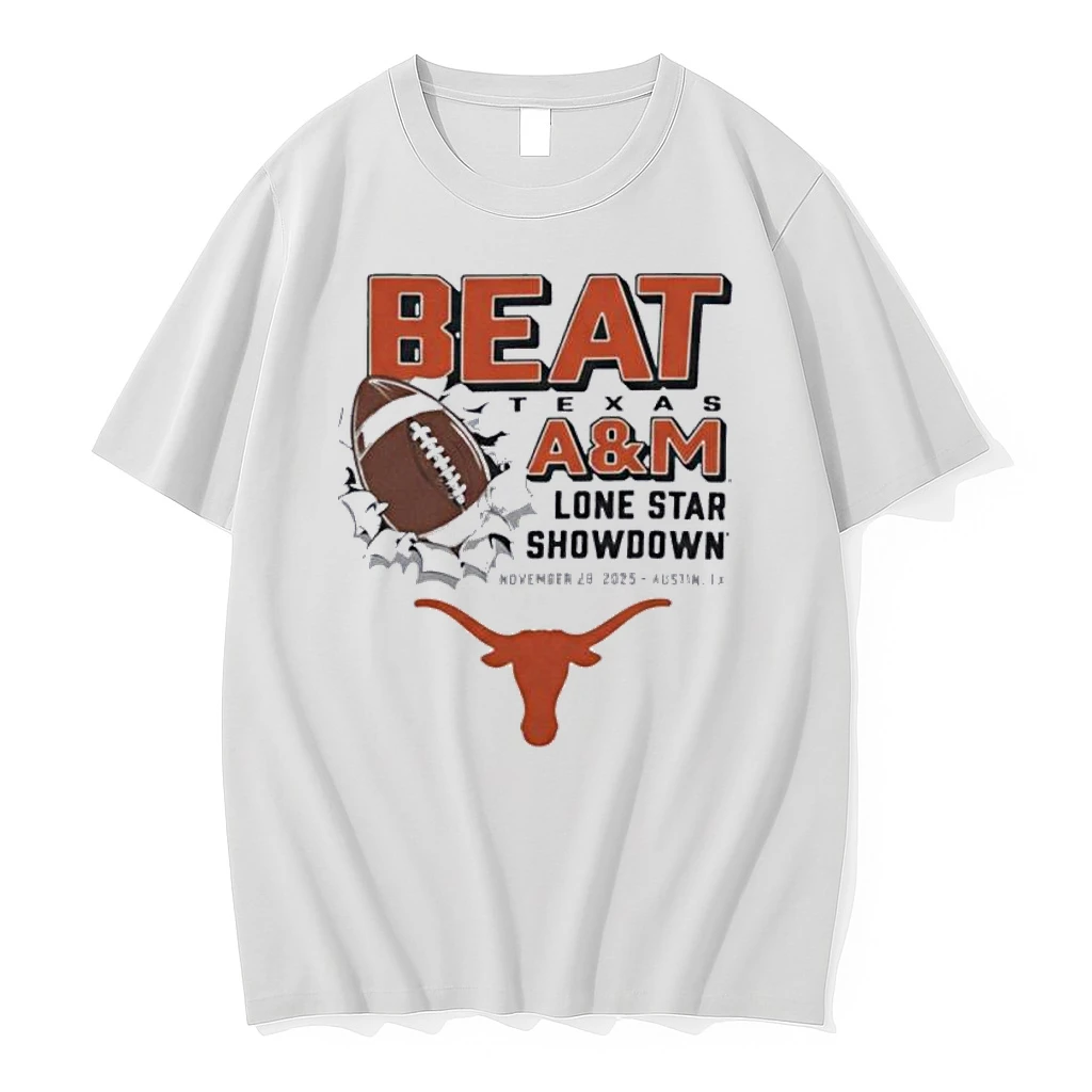 Texas Lone Star Showdown Beat Texas Am Football 2025 Rivalry Shirts