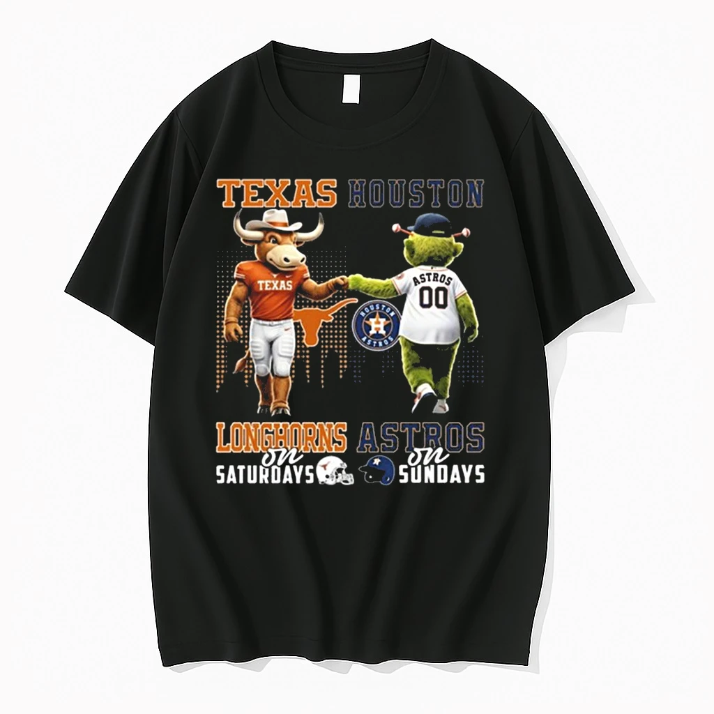 Texas Longhorns On Saturdays X Houston Astros On Sundays Mascot 2026 Shirts