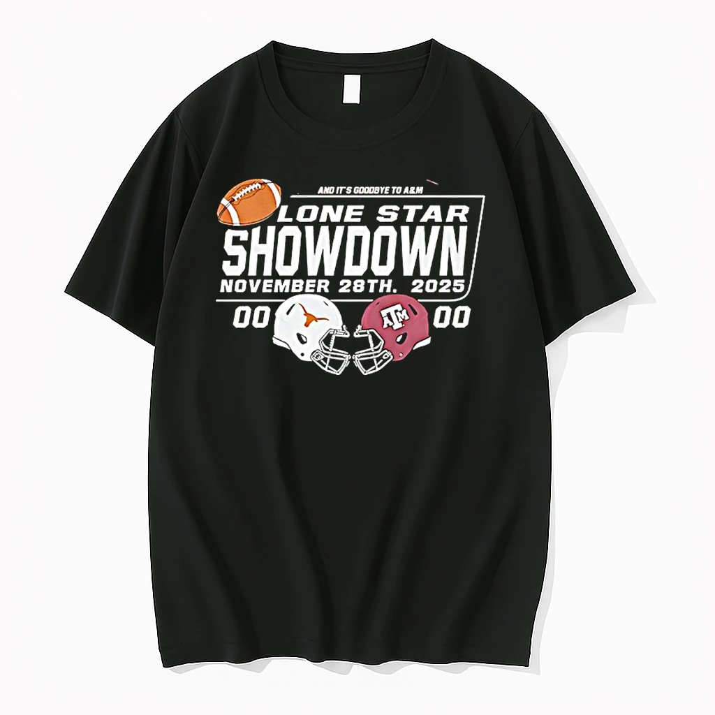 Texas Longhorns Vs Texas Am Aggies Football Lone Star Showdown 2025 Shirts