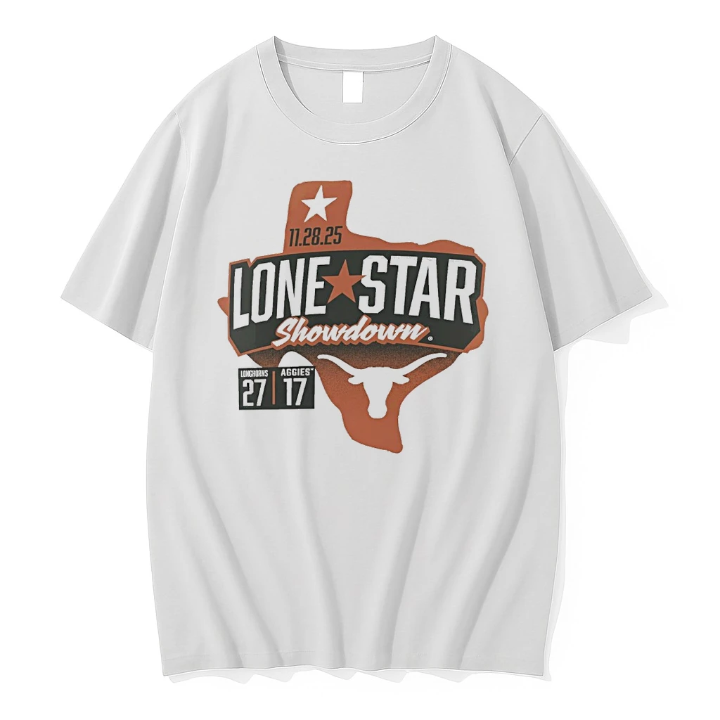 Texas Longhorns Vs Texas Am Aggies 11 28 2025 Ncaa Lone Star Showdown Score 27 17 Shirts