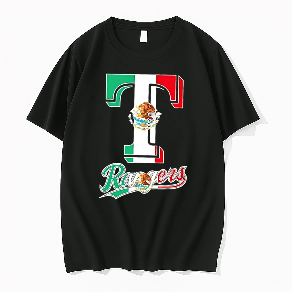 Texas Rangers Baseball X Mexican Flag Shirts