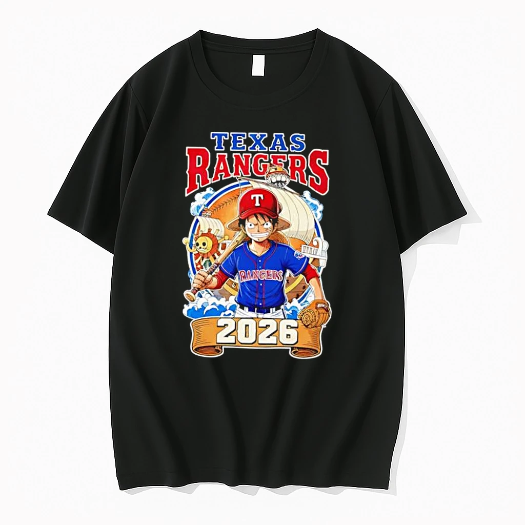 Texas Rangers One Piece 2026 Luffy Shirts