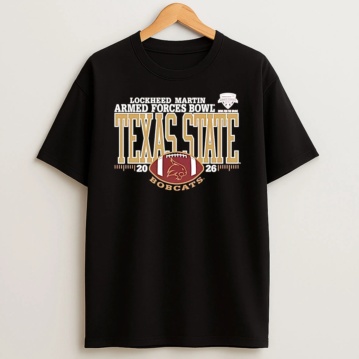 Texas State Bobcats 2026 Armed Forces Bowl Cfp Shirts