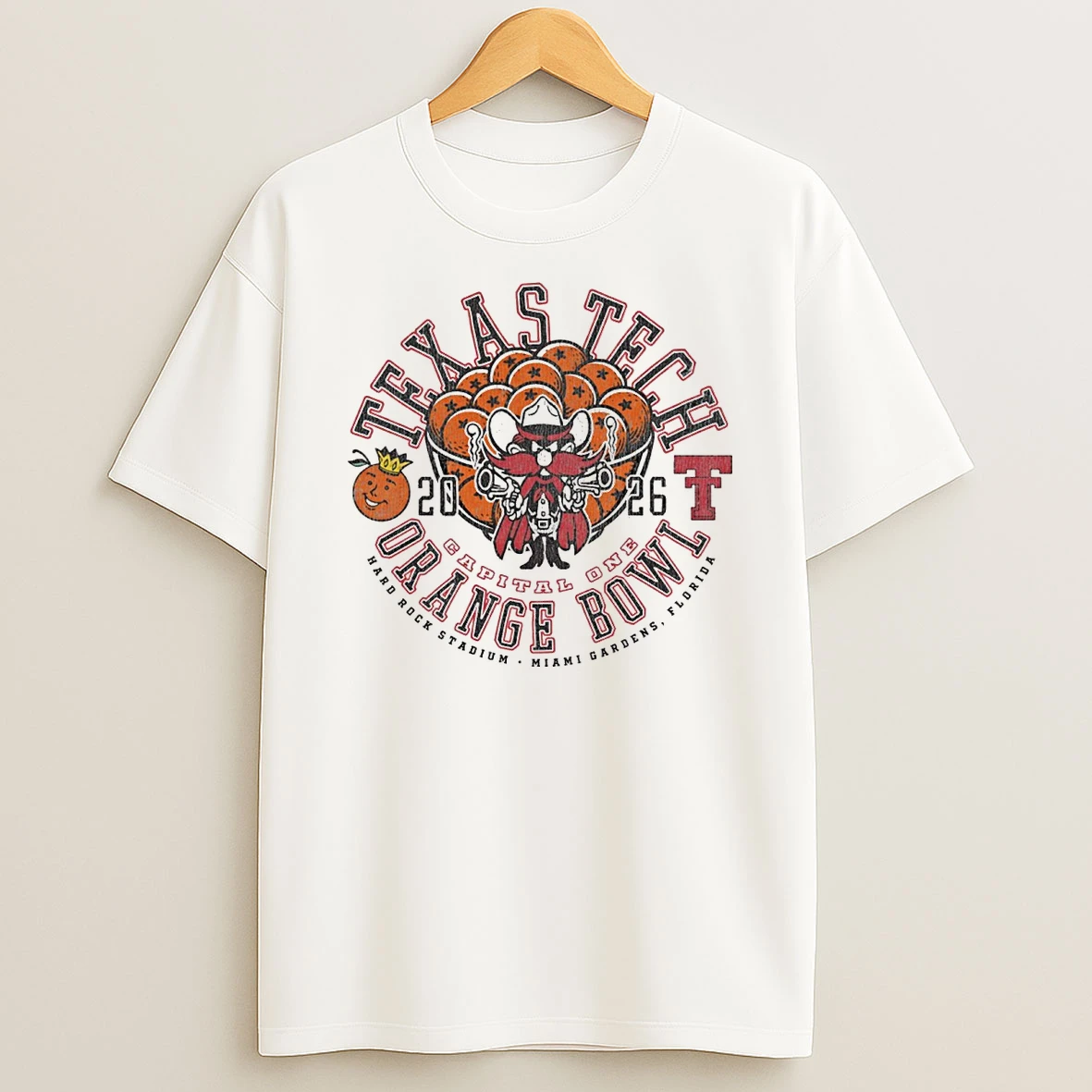 Texas Tech 2026 Cfp Capital One Orange Bowl Vintage Concentrate Shirts