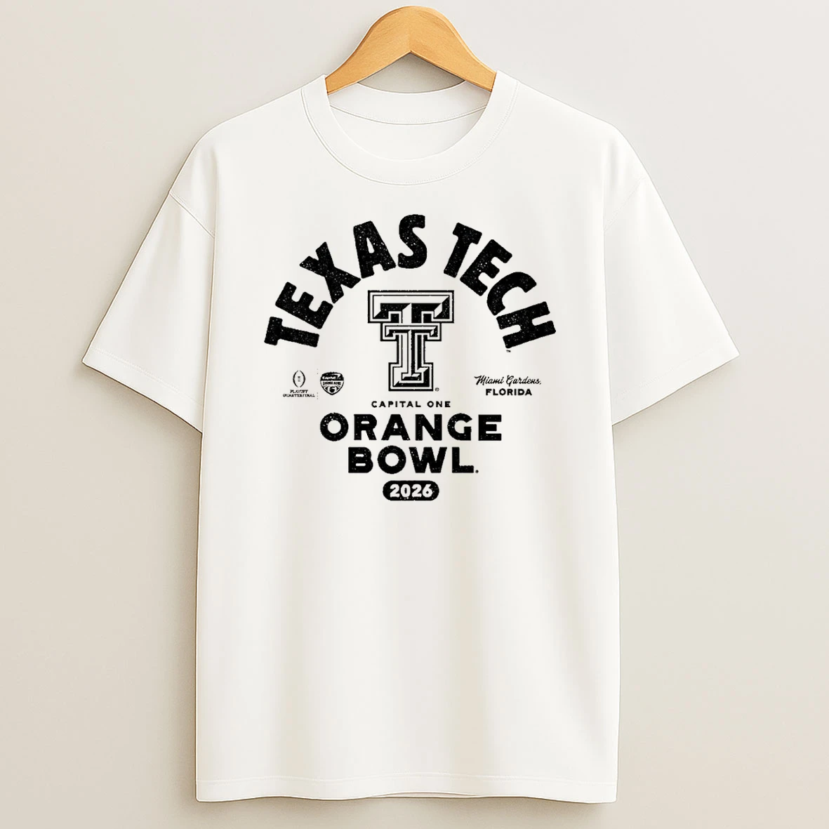 Texas Tech 2026 Capital One Orange Bowl Bound Miami Gardens Florida Shirts