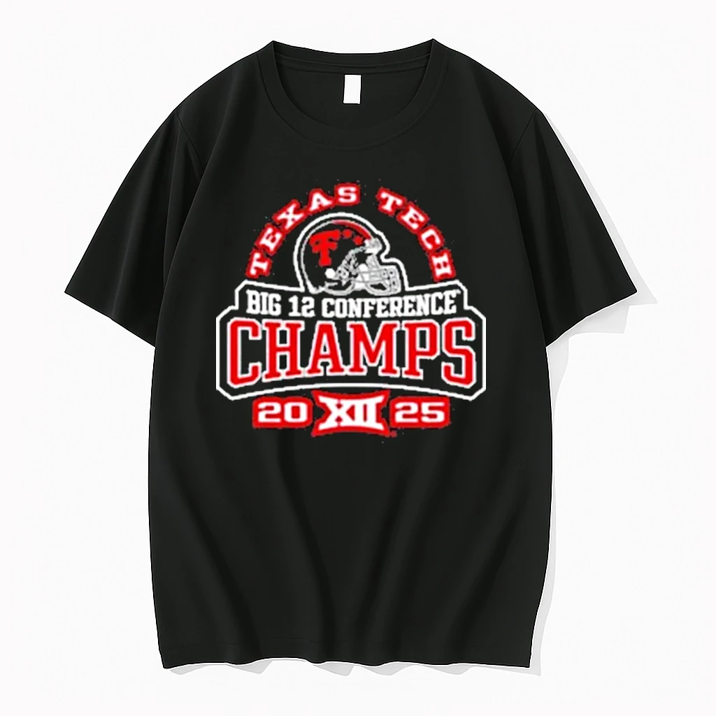 Texas Tech Big 12 Football Conference Champs 2025 Xii Logo Shirts
