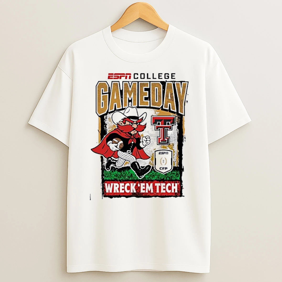 Texas Tech Cfp Gameday 1st Round Mascot Wreck Em Tech Shirts