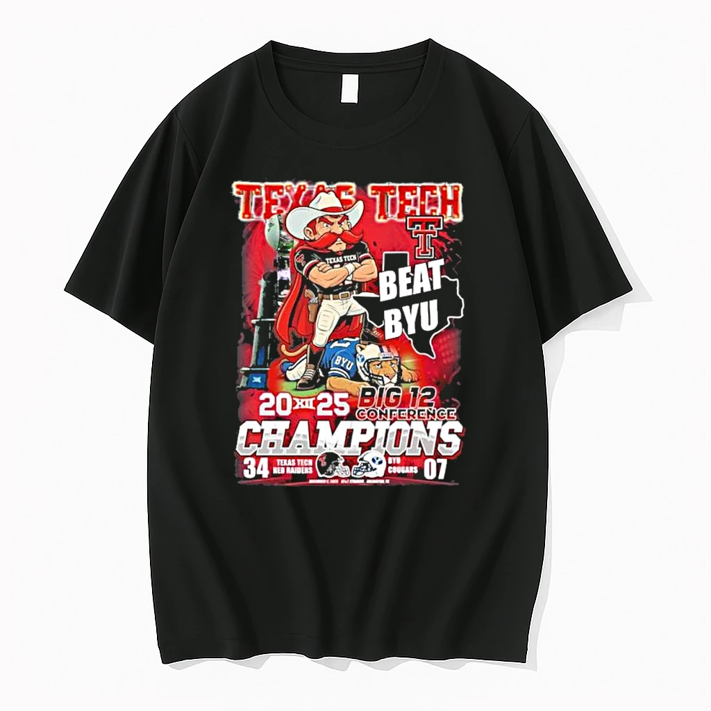 Texas Tech Mascot Beat Byu 2025 Big 12 Conference Champions Shirts