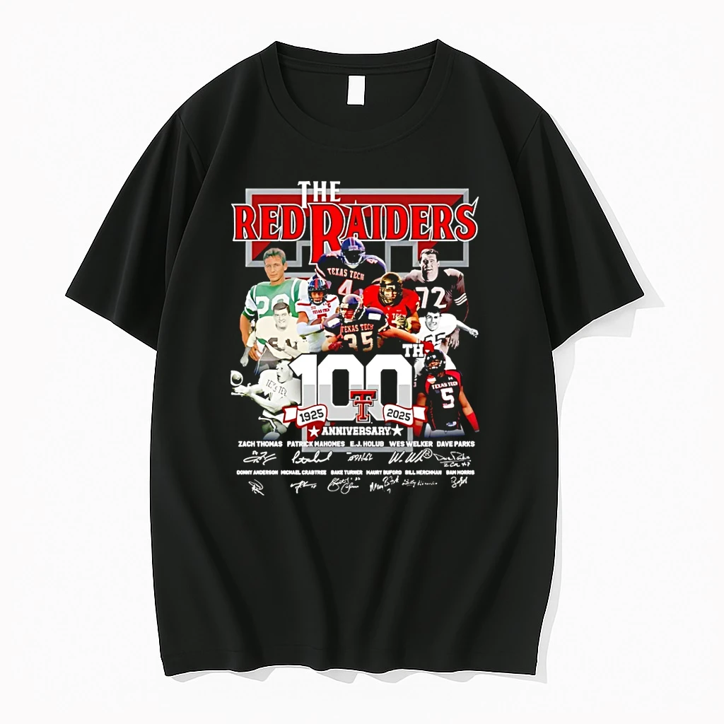 Texas Tech Red Raiders 100th Anniversary 1925 2025 Signatures Shirts