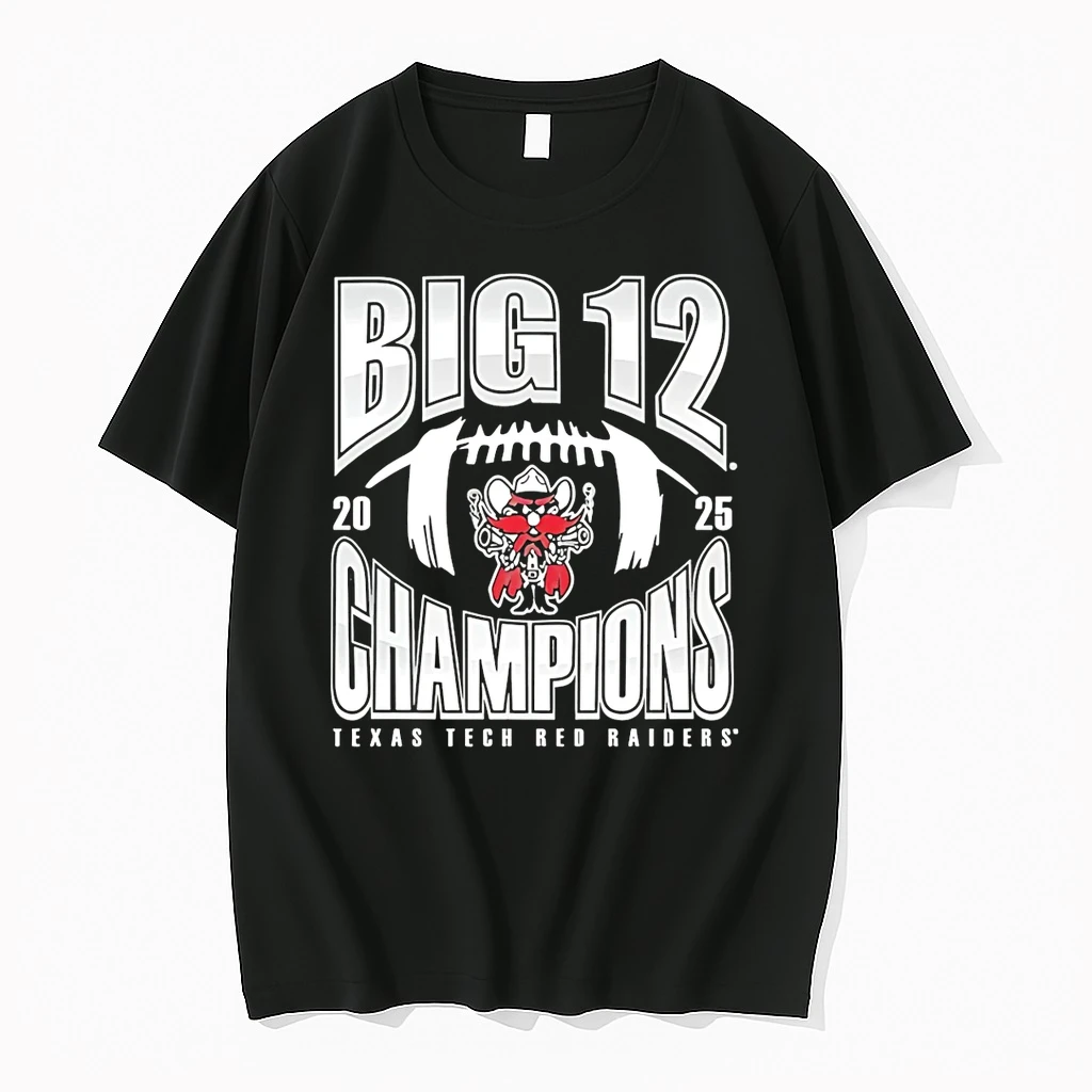 Texas Tech Red Raiders 2025 Big 12 Champions Number One Football Shirts