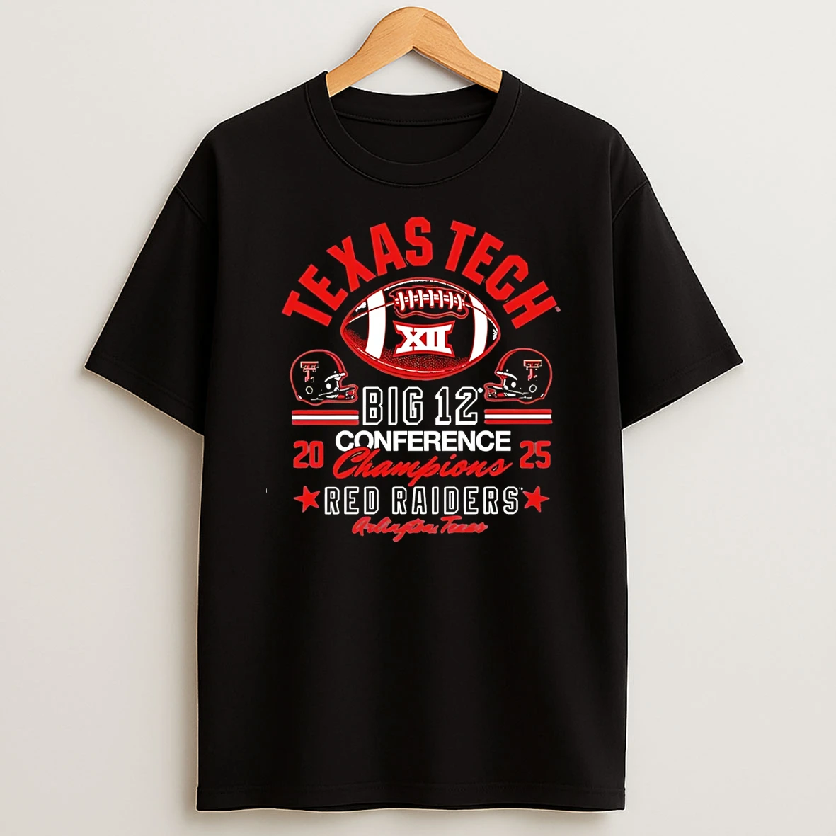 Texas Tech Red Raiders 2025 Big 12 Football Champions Classic Shirts