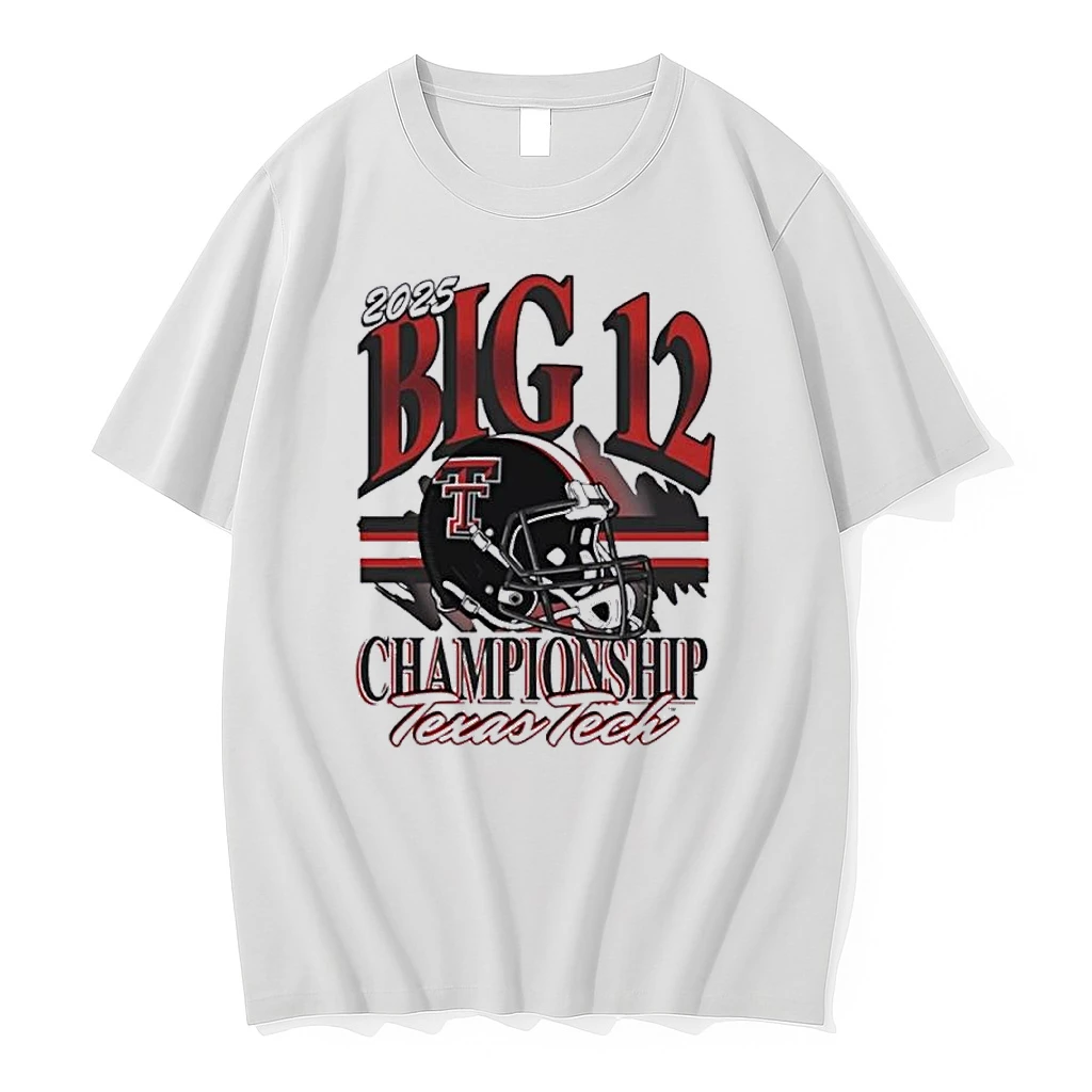 Texas Tech Red Raiders 2025 Big 12 Football Championship Helmet Shirts
