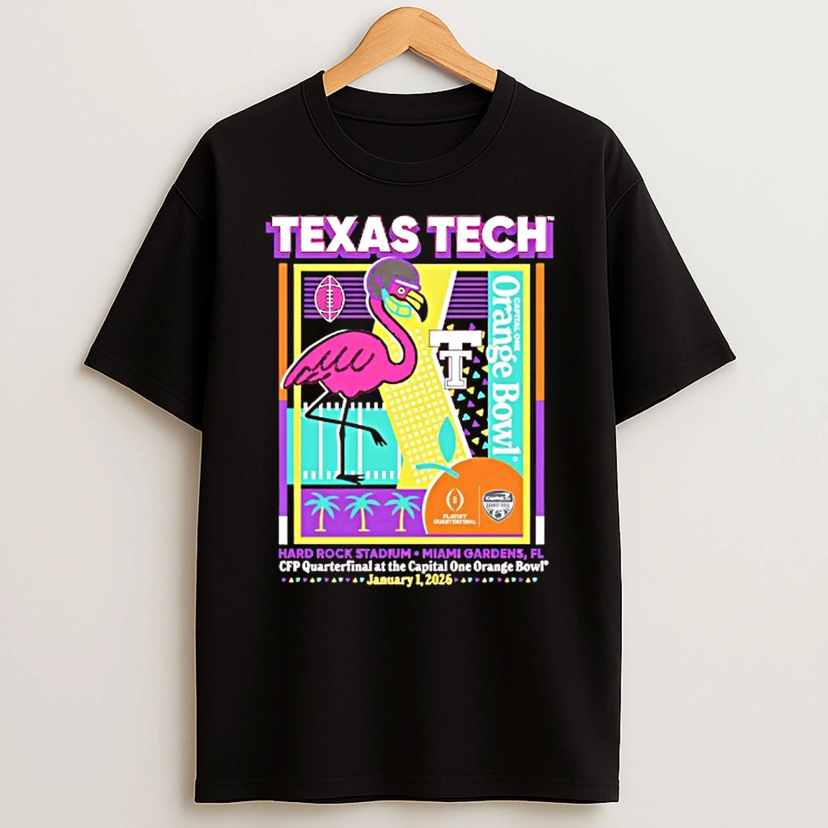 Texas Tech Red Raiders 2025 Cfp Orange Bowl Postseason Shirts