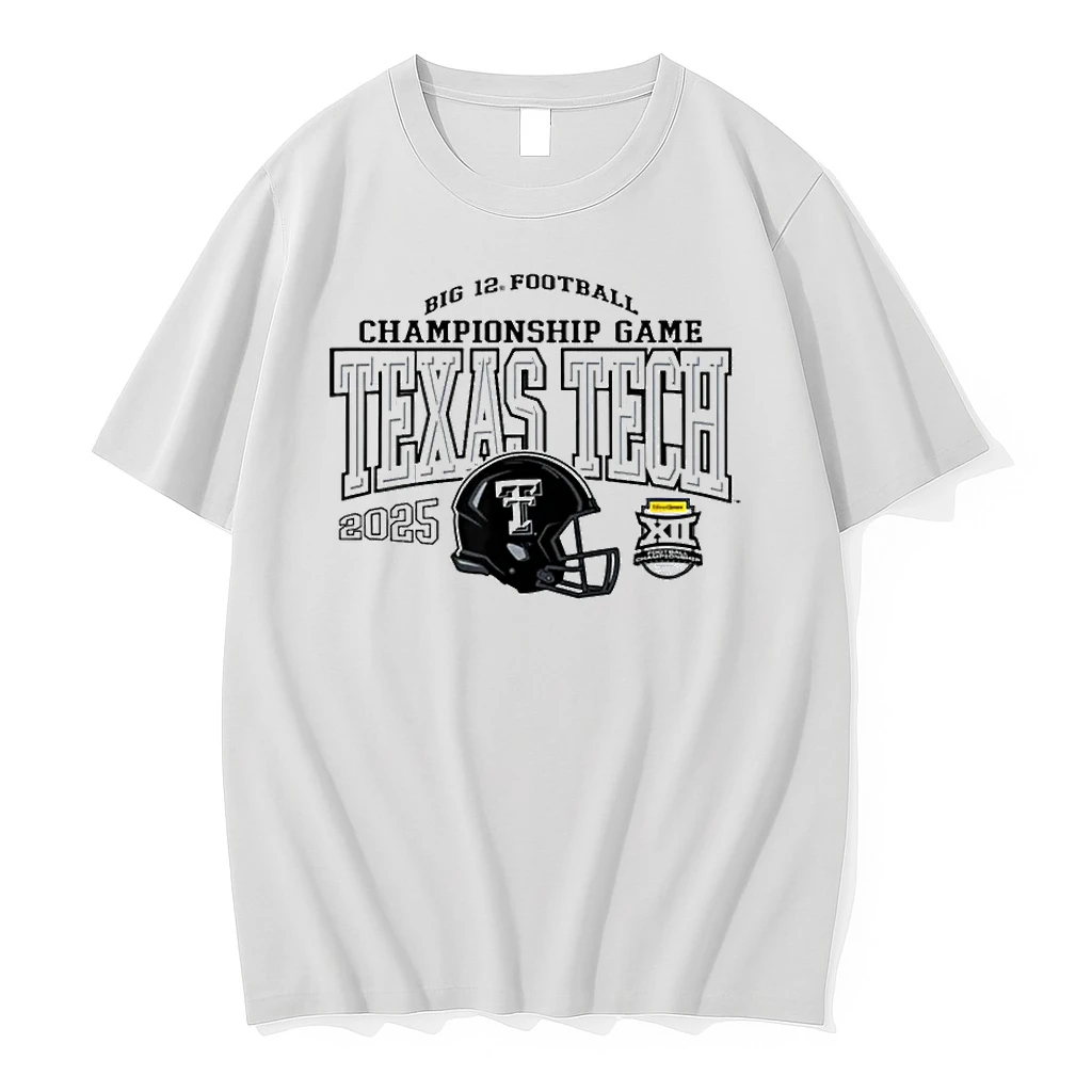 Texas Tech Red Raiders Big 12 Championship 2025 Football Red Shirts
