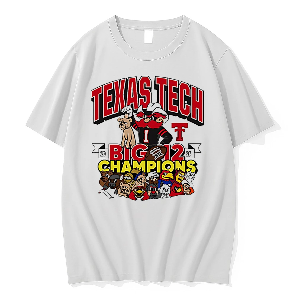 Texas Tech Red Raiders Big 12 Conference Champions 2025 Crushed It Mascot Shirts