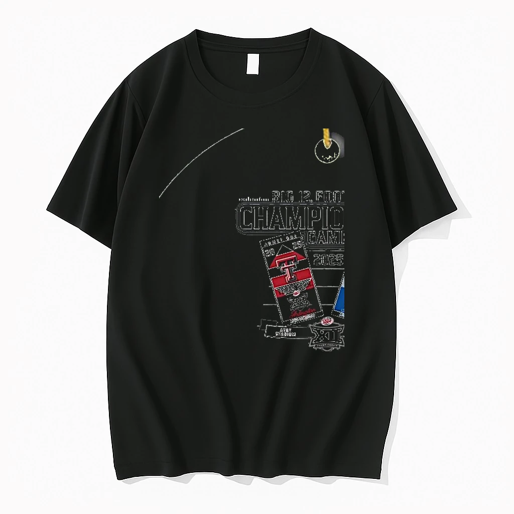 Texas Tech Red Raiders Vs Brigham Cougars Big 12 2025 Football Championship Game Tickets Shirts