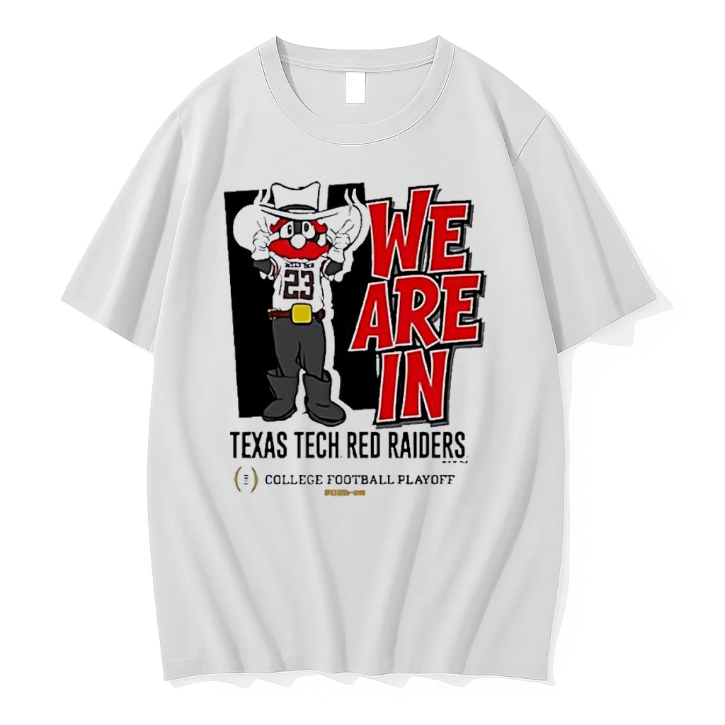 Texas Tech Red Raiders We Are In 2025 Cfp Bound Mascot Shirts